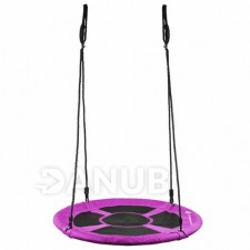 Kör alakú hinta gólyafészek - 90 cm - fekete-lila
