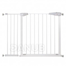SPRINGOS Biztonsági korlát lépcsőkhöz és ajtókhoz - fehér - 76-113 cm