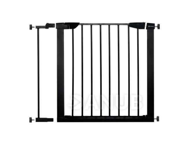 SPRINGOS Biztonsági korlát lépcsőkhöz és ajtókhoz - fekete - 75-89 cm