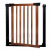 SPRINGOS Biztonsági korlát lépcsőkhöz és ajtókhoz - fekete - barna  - 75-110 cm
