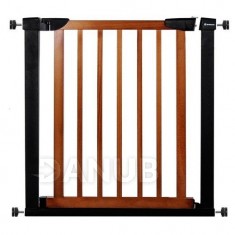 SPRINGOS Biztonsági korlát lépcsőkhöz és ajtókhoz - fekete - barna - 75-82 cm