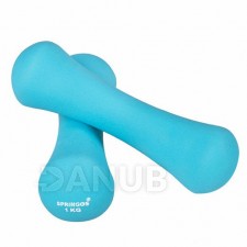 SPRINGOS Fitness súlyzók neoprén  1kg kék - 2db