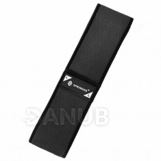 SPRINGOS Hip Band Fitness gumi edzéshez - L - 2x43 cm - fekete