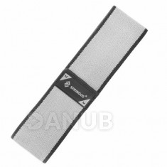 Hip Band Fitness gumi edzéshez  - M - 2x38 cm - szürke