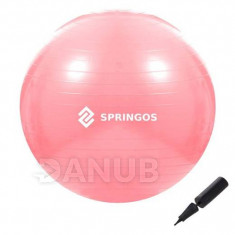 SPRINGOS Fitness labda - 75cm - Rózsaszín