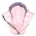 Luxury Modern babazsák szőrmével 4in1 - 90cm - Rózsaszín