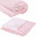 SPRINGOS ágytakaró kis pomponokkal 200x220 cm - rózsaszín