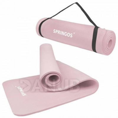 Univerzális Fitness Yoga tornaszőnyeg 183cm - rózsaszín