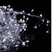 Karácsonyi CLUSTER LED világító mikrolánc kültéri + programozó  - 300LED - 3M Hideg Fehér