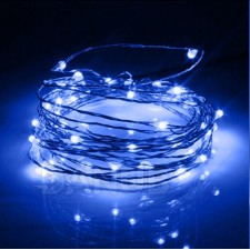 Karácsonyi LED világító mikrolánc + programozó - 200LED - 20M Kék