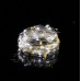 Karácsonyi LED világító mikrolánc elemekre - 100LED - 9,9M Hideg fehér + Meleg fehér
