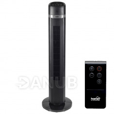 Home TWFR 100 oszlopventilátor, 45 W, 100 cm, 3 fokozat, 85°-os oszcillálás, távirányító, fekete,