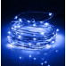 Karácsonyi LED világító mikrolánc elemekre - 10led - 0,9m kék