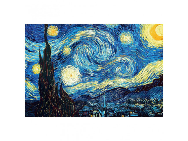 Gyémántfestés - hímzés - 30x40 cm - Van Gogh éjszakai égbolt