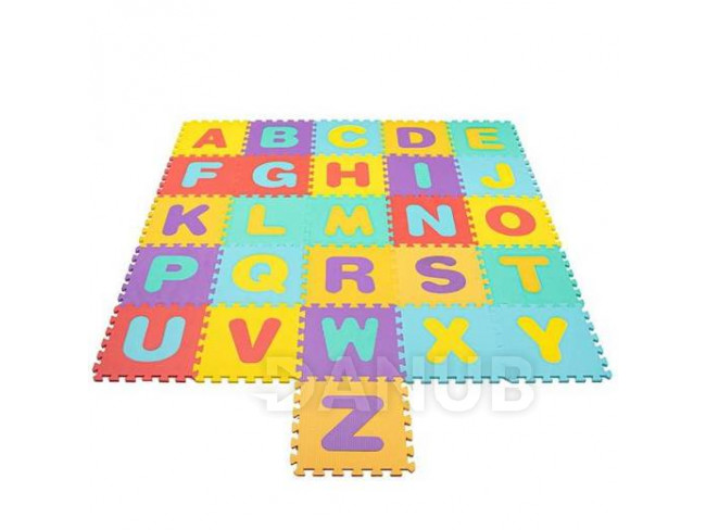 SPRINGOS Hab puzzle kirakó, ábécé – 170 x 150 cm - színes
