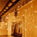 Karácsonyi LED fényfüggöny kültéri flash - 500led - 20m - Meleg fehér / Hideg fehér flash