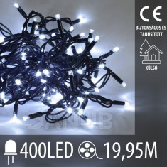 Karácsonyi kültéri LED fényfüzér – 400LED – 19,95M Hideg fehér