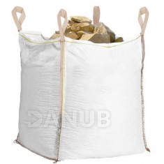 Springos Big Bag 500 kg teherbírású zsák - fehér, bézs színű