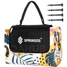 Springos Piknik takaró - 150x200 cm - tropic