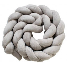 Gyermekágyvédő - 2m - szürke
