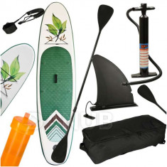Paddleboard tartozékokkal - 320 cm - 130kg - fehér/zöld/barna