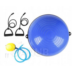 Bosu Egyensúly labda gumikkal edzéshez- BLUE