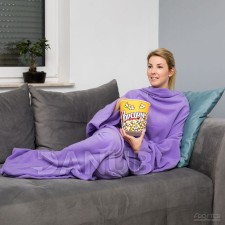 Takaró ujjakkal lila