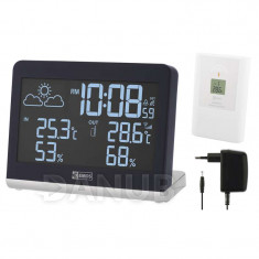 LCD otthoni vezeték nélküli időjárás állomás E8468