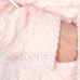 Springos WARM Női plüss fürdőköpeny kapucnival - L/XL - rózsaszín