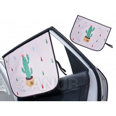 Mágneses autós napellenző - kaktusz