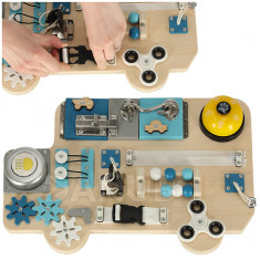 Activity board - edukációs tábla - autóbusz