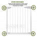 SPRINGOS Biztonsági kapu lépcsőkhöz és ajtókhoz - fehér - 76-127 cm