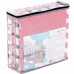 SPRINGOS Habszivacs puzzle négyzetek - 95,5x95,5x1cm - fehér, szürke, rózsaszín