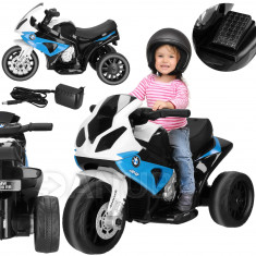 Gyerek elektromos háromkerekű motorkerékpár BMW akkumulátoros - 66x37x44 cm