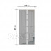 Szúnyogháló ajtóra - mágneses - 100 x 210 cm - fehér