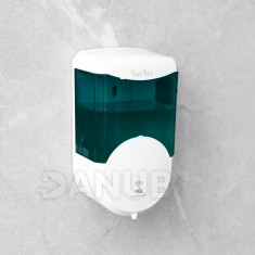 Automata szappanadagoló - 600 ml - falra - elemmel működtethető - füst színű