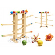 Montessori fa golyópálya XXL
