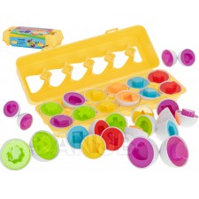 Montessori fejlesztő játék - tojások összeillesztése - 12db