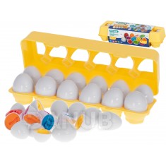 Montessori tojások - oktató játék 12db számok