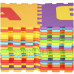 SPRINGOS Hab puzzle kirakó, ábécé számokkal – 172 x 172 cm - színes