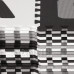 SPRINGOS Hab puzzle kirakó, ábécé számokkal – 175 x 175 cm – fekete/fehér/szürke