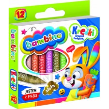 BAMBINO Kaolinos zsírkréta - 12 szín
