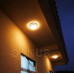 Kerti fali lámpa LARIS LUMILED - 2x E27 - kerek - fekete