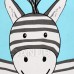 Springos Játéktároló kosár – zebra, kék