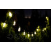 Kertészeti napelemes girland HELIC - 5,69m - 20x LED díszlámpa A60 - meleg fehér - 3000K