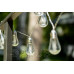 Kertészeti napelemes girland HELIC - 5,69m - 20x LED díszlámpa A60 - meleg fehér - 3000K