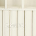 Springos Ékszerdoboz rekeszekkel - 16x11x5 cm - krémszínű öko bőr glitterrel