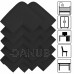 Springos Habszivacs bútor sarokvédő - fekete - 10 db