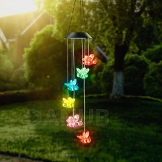 Felakasztható szolár lámpa - méhecske - RGB LED-del - 78 x 12,5 cm