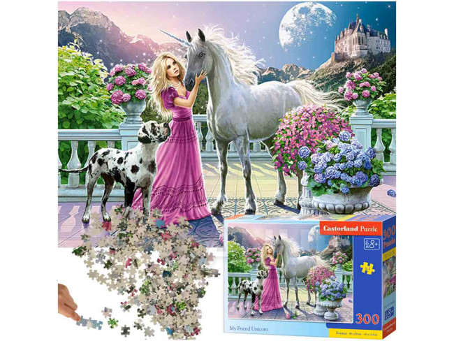 CASTORLAND Puzzle 300 darab My Friend Unicorn - 8+